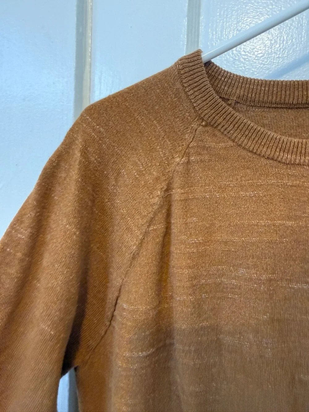 J. Crew Crewneck Sweater in Burnt Orange